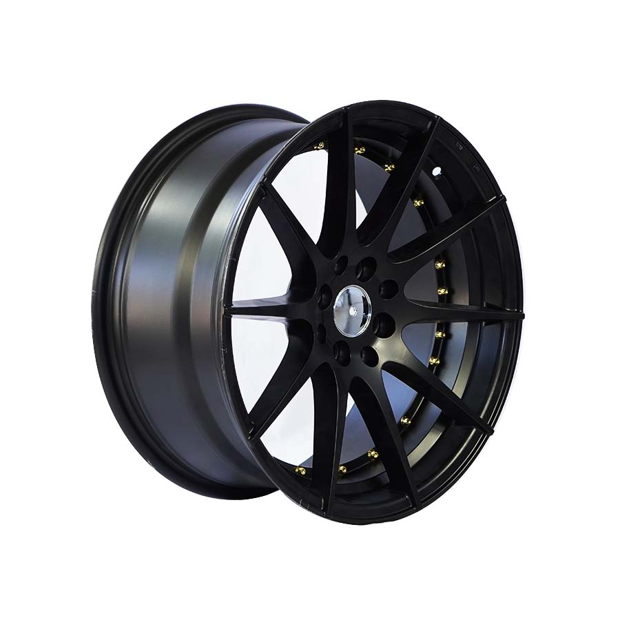 LLANTA ARO 17 LG26 4x100/114.3 BLACK MATE POWERCARS - PowerCars